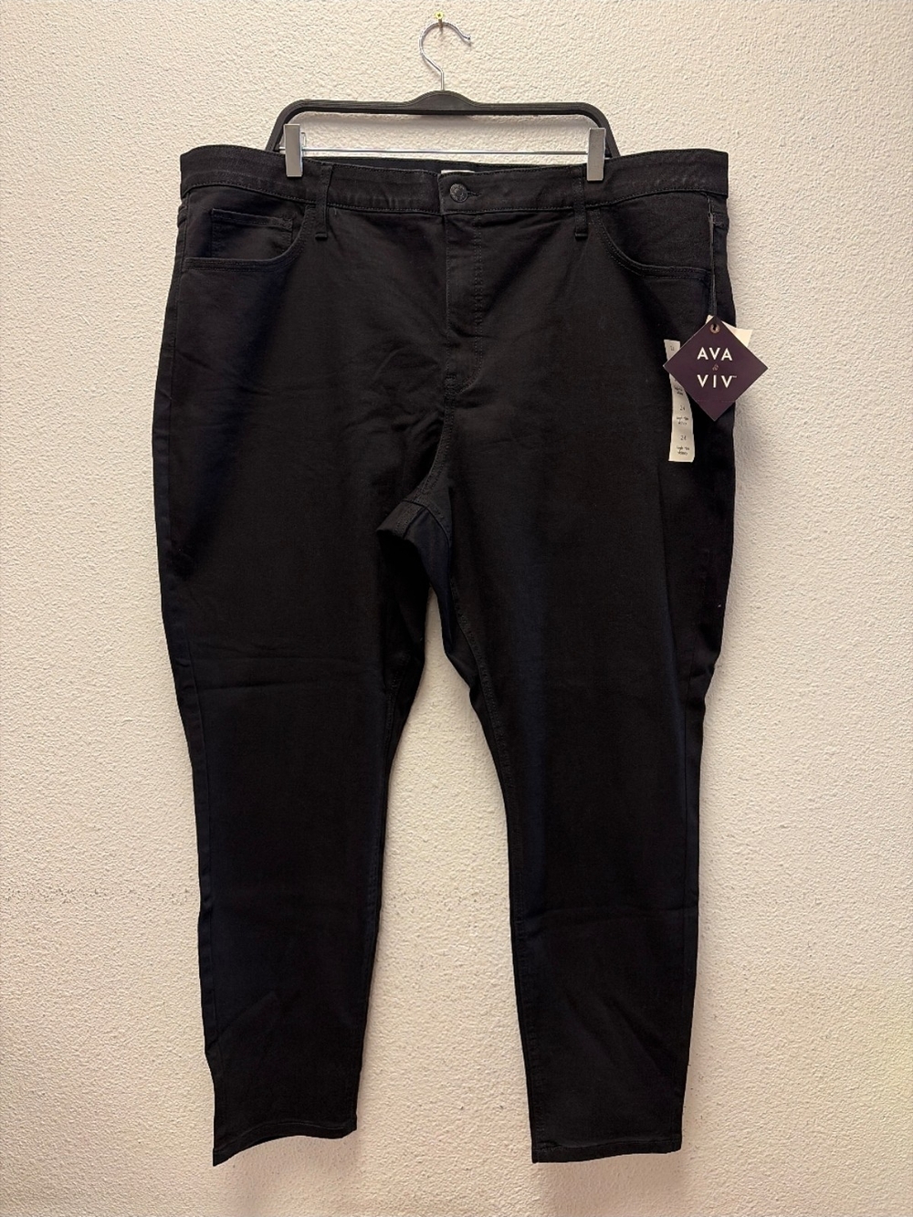 Ava & Viv Women's Black Skinny Jeans Size 24 #929